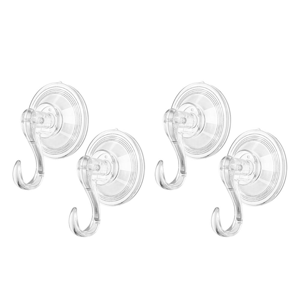 Plastic Suction Cup Hooks (4 Pcs Set) - Application: As Per Product Requirement