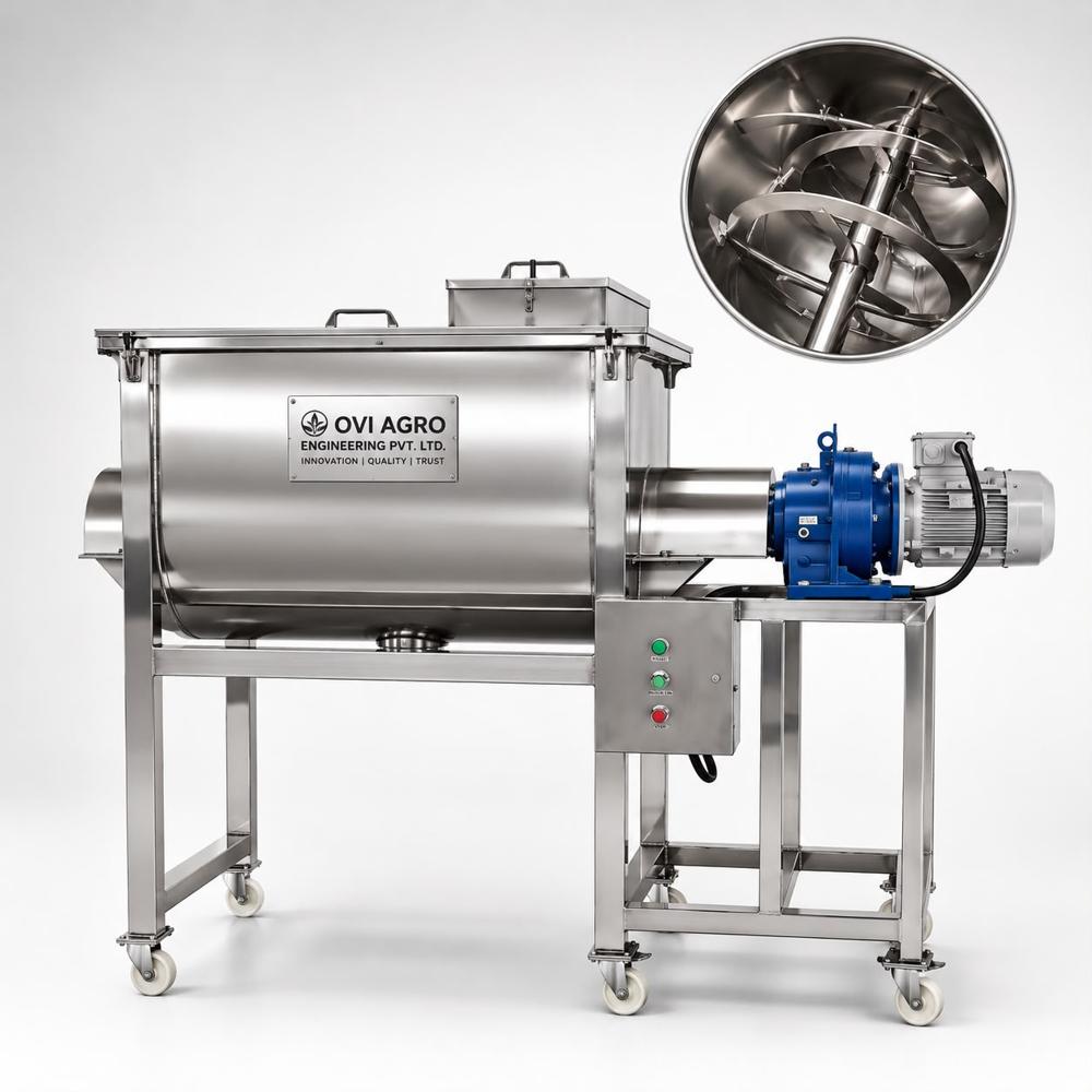 SS 304 Ribbon Blender Machine