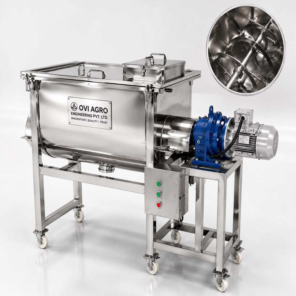 SS 304 Ribbon Blender Machine