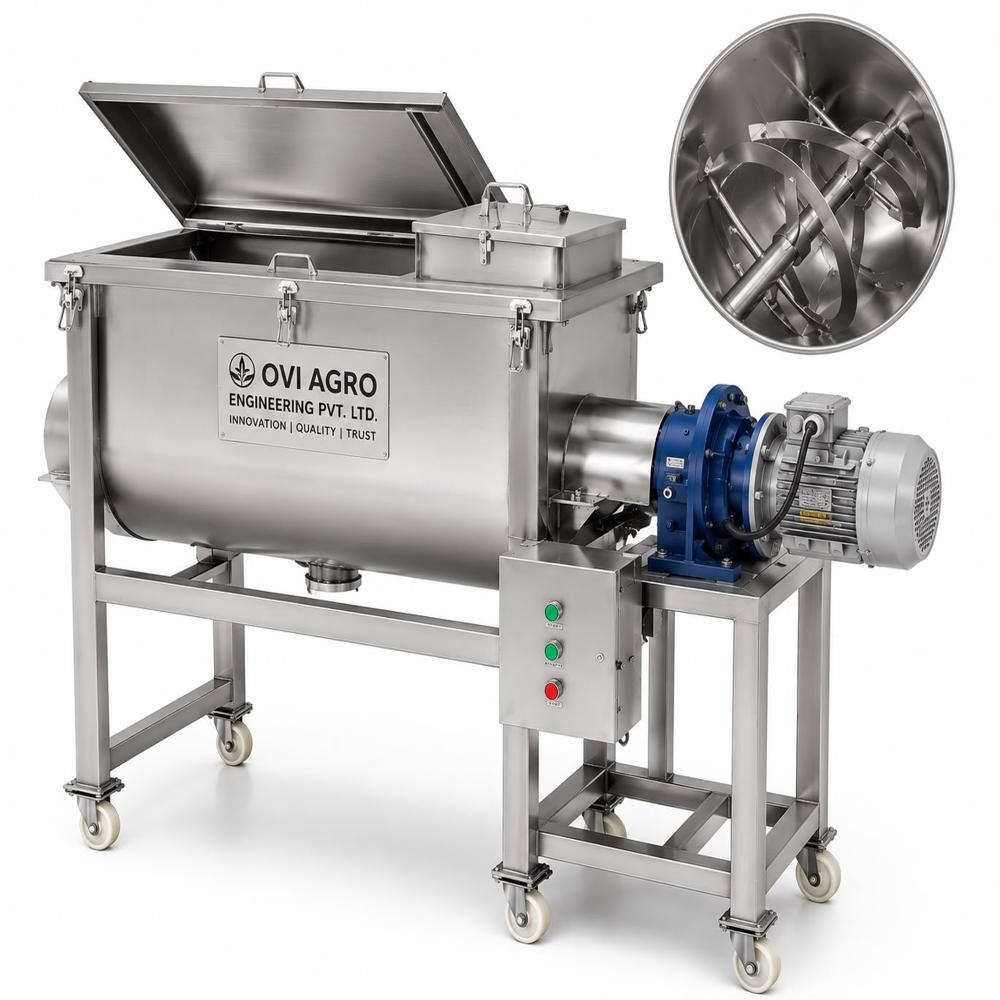 SS 304 Ribbon Blender Machine