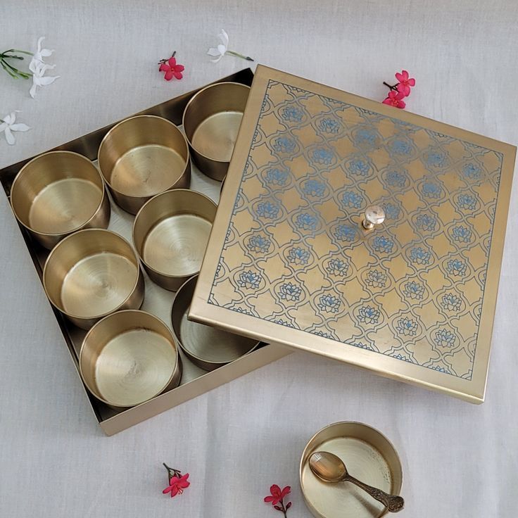 Brass Masala Box