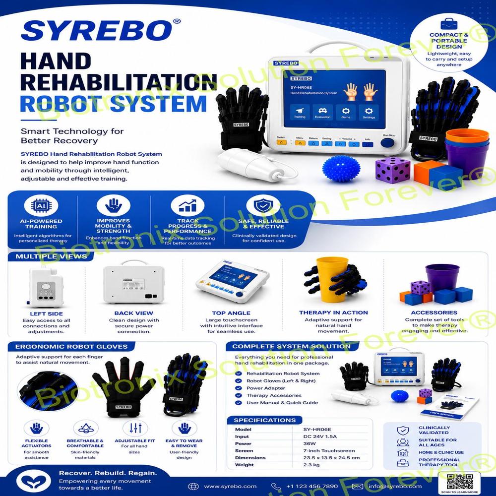 Advanced SYREBO C12 Robotic Rehabilitation Glove