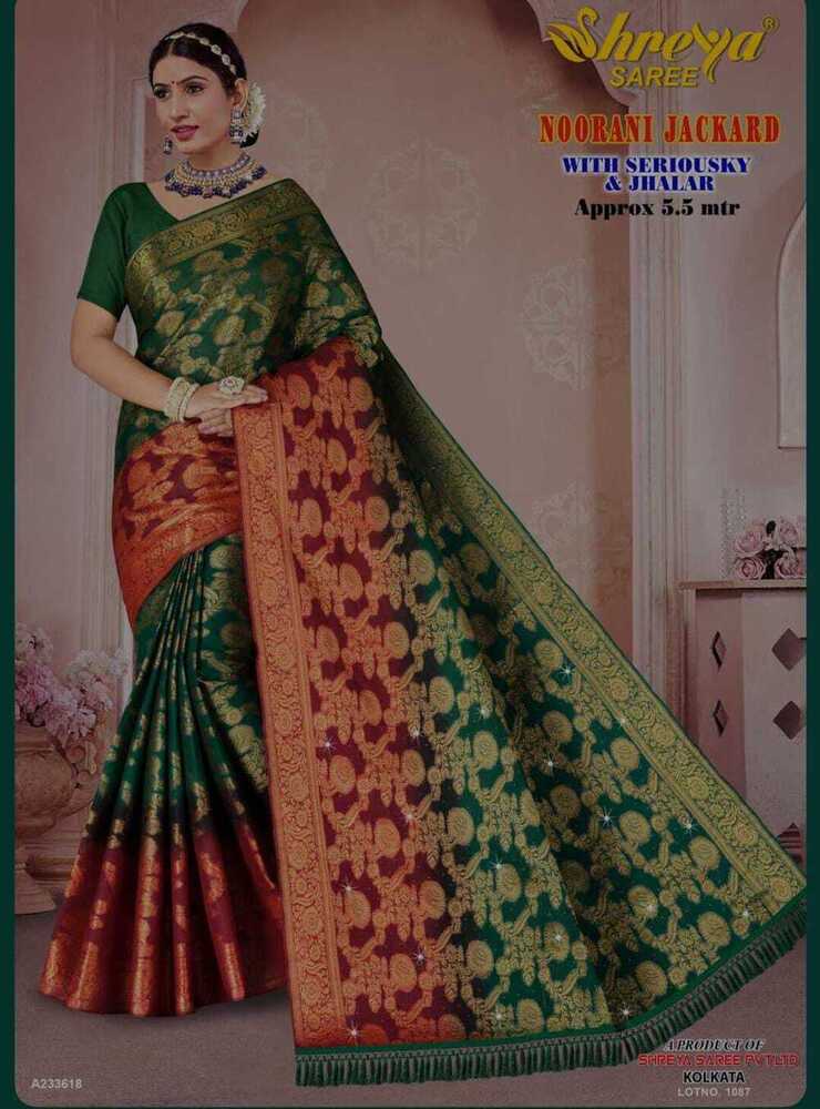 Noorani jackard saree
