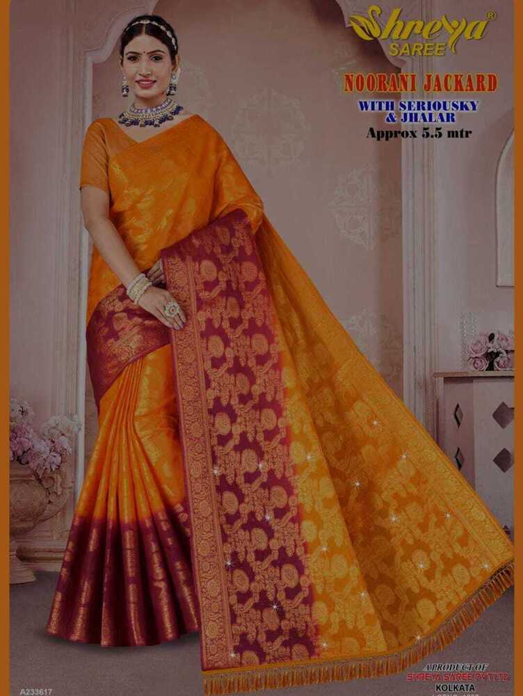 Noorani jackard saree