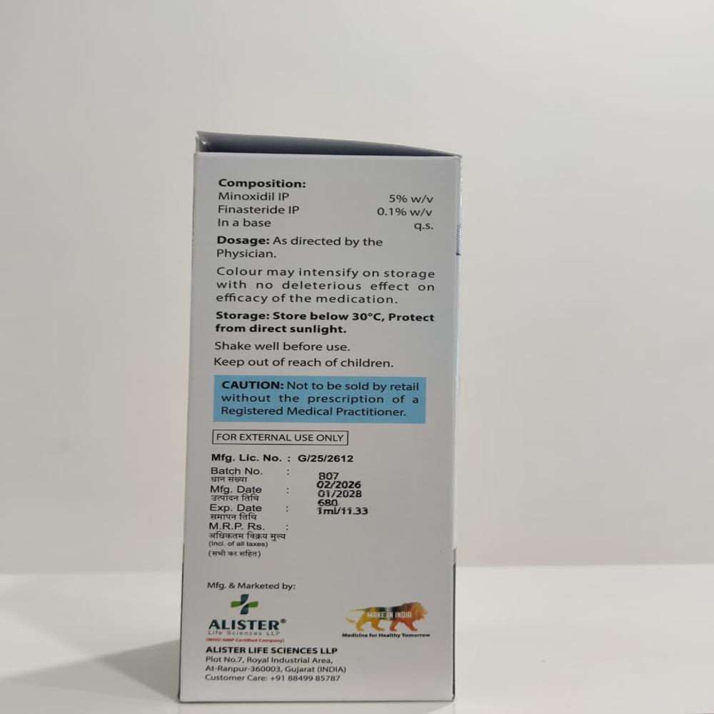 Minoxidil 5% & Finasteride 0.1% Solution