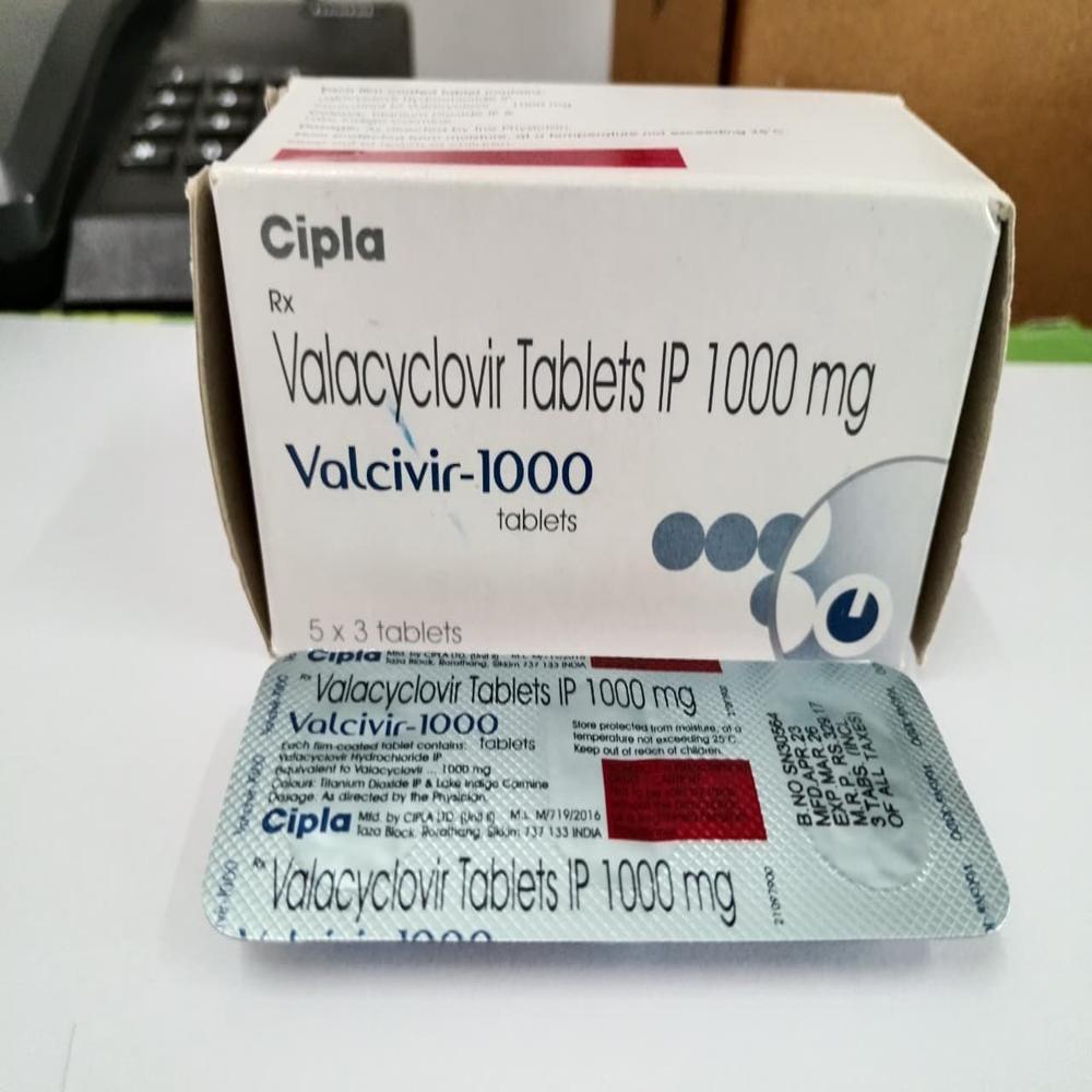 Valcivir 1000mg Tablet - Life Span: 24 Months
