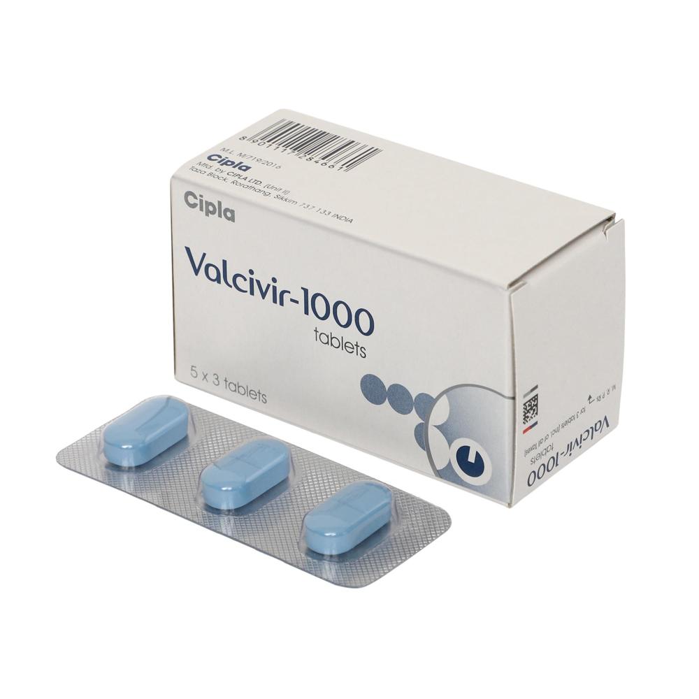 Valcivir 1000mg Tablet - Life Span: 24 Months