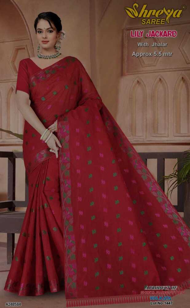 Lily Jackard Cotton Saree