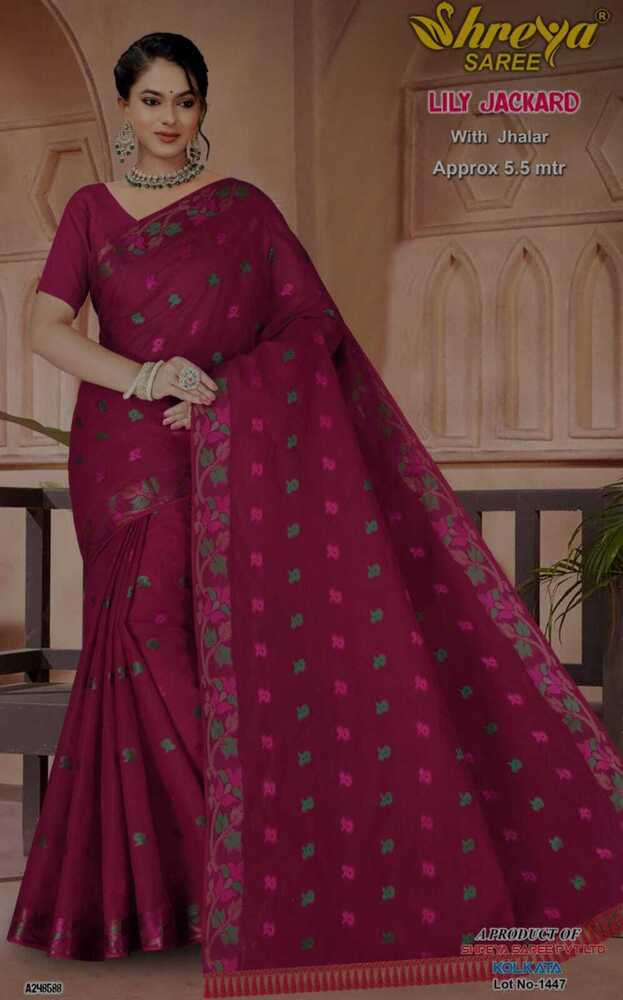 Lily Jackard Cotton Saree