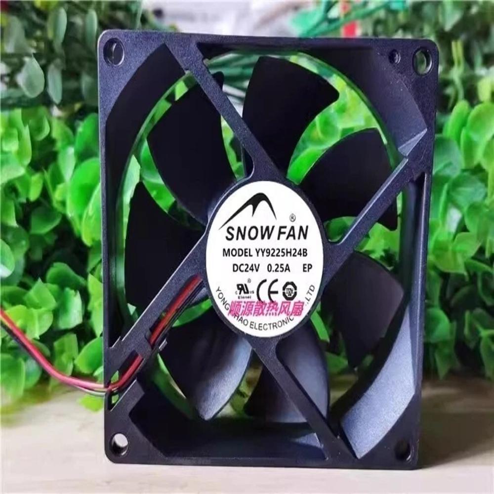 Y.S. TECH YY9225H24B 24V DC 0.25A 9225mm Ball Bearing Industrial Axial Cooling Fan