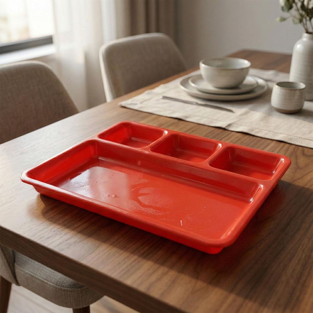 32 x 25 Cm Multipurpose Compartment Serving Tray (1 Pc)