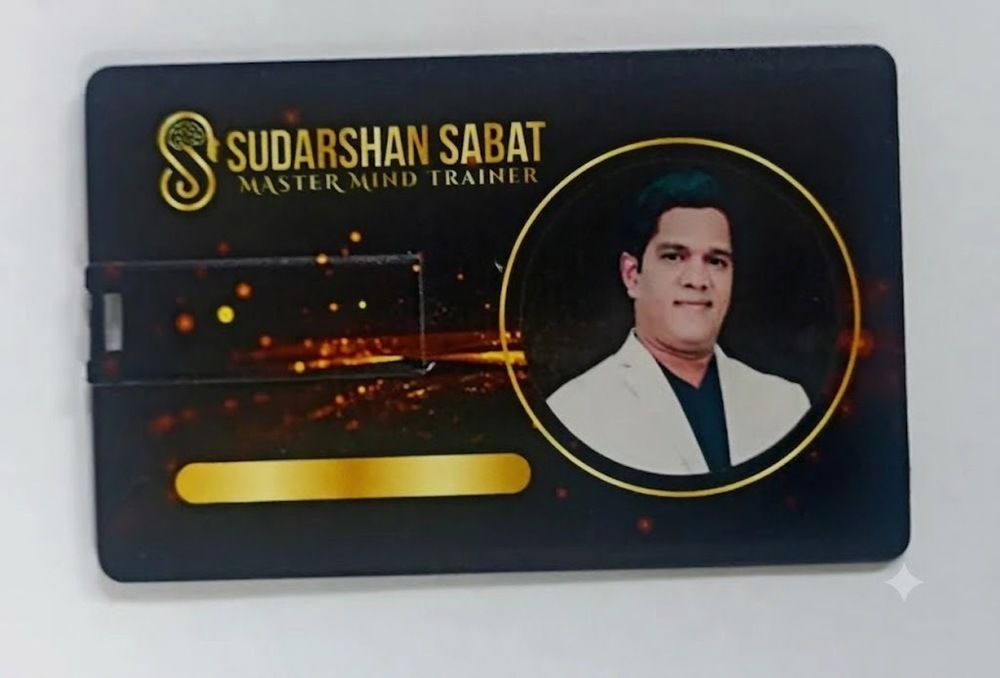 Personalized Card Pen Drive - High-Quality ABS Plastic Credit Card Size 85.6x54x4 mm Custom Printed Both Sides | 8GB-64GB USB 2.0 Password Protection Plug & Play