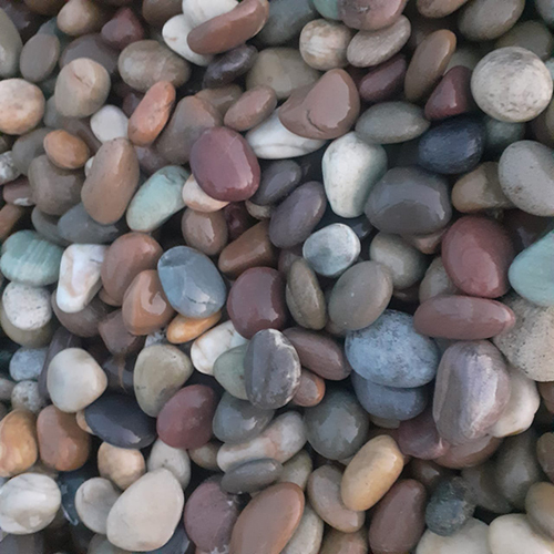 2-3 inch River Pebble Mix Color