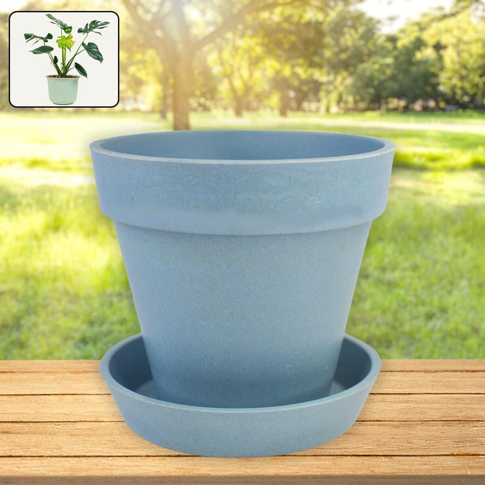 Heavy Plastic Flower Pots With Tray (1 Pc) - Application: As Per Product Requirement