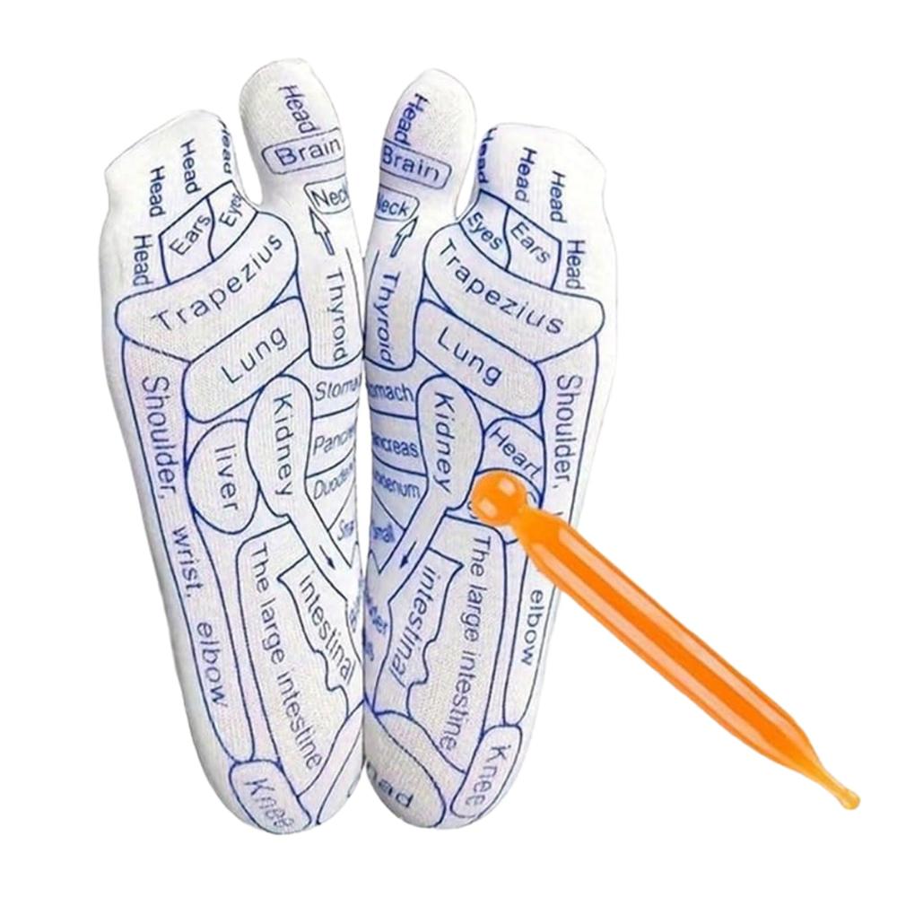 Full Reflexology Acupressure Therapy Socks Set (1 Set)