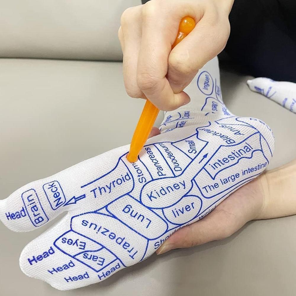 Full Reflexology Acupressure Therapy Socks Set (1 Set)
