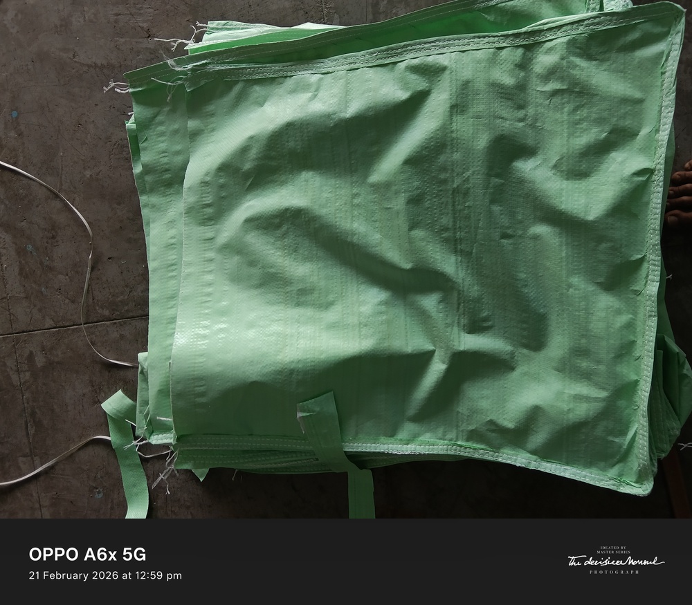 Multipurpose Woven Plastic Storage Bags - Woven Polypropylene, Custom Sizes, Green, Tear Resistant, UV Stabilized, Reusable
