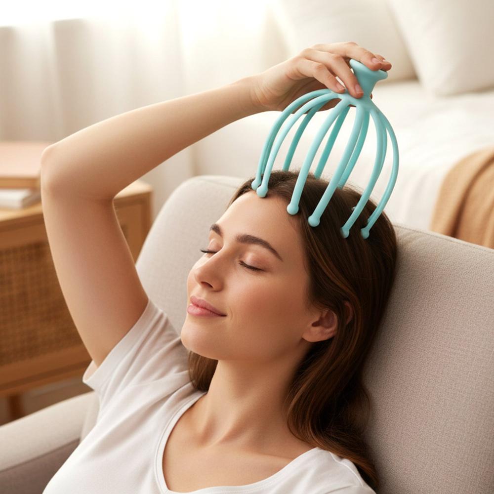 Manual Head Scalp Massager for Stress Relief (1 Pc)