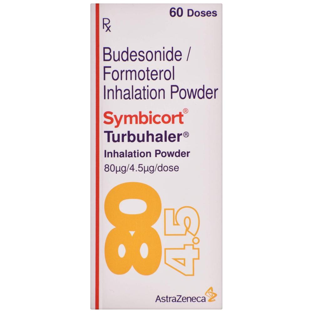 Symbicort 80Mcg/4.5Mcg Turbuhaler - Ingredients: Budesonide And Formoterol Fumarate Dihydrate