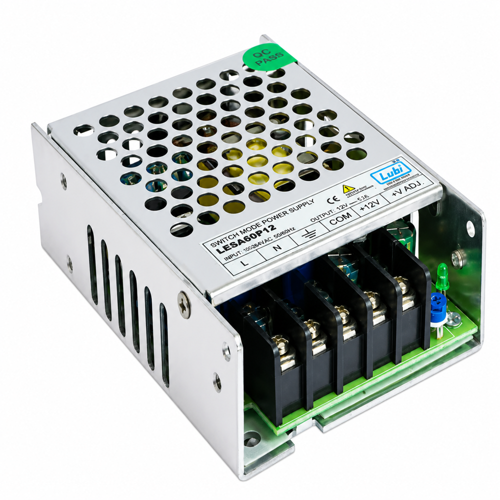 LESA60P12 12V 5A 60W Industrial SMPS | Single Output AC-DC Switching Power Supply