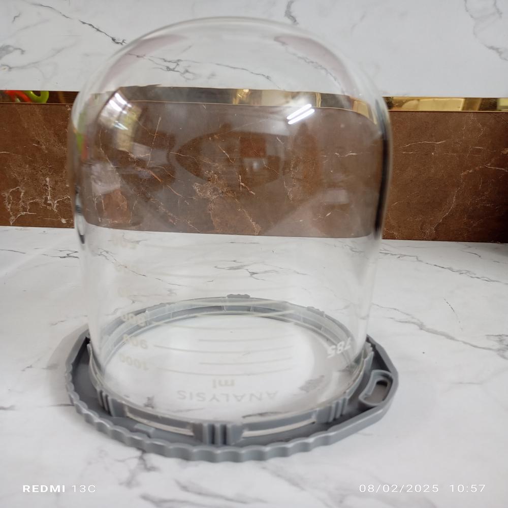 1000ml Clear glass vessel for Electrolab