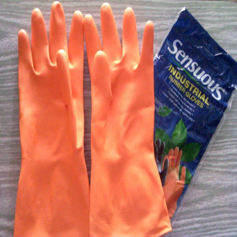 Sensuous Orange Natural Rubber & Latex Gloves