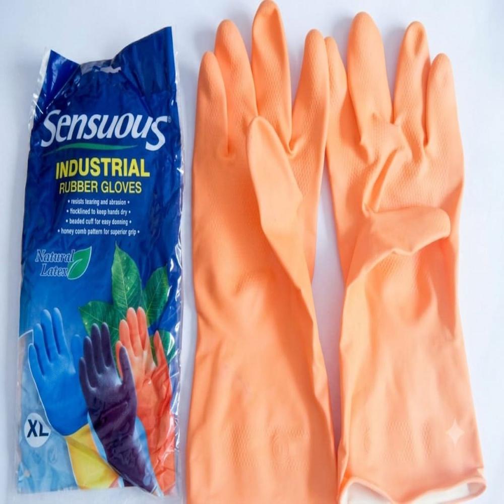 Sensuous Orange Natural Rubber & Latex Gloves