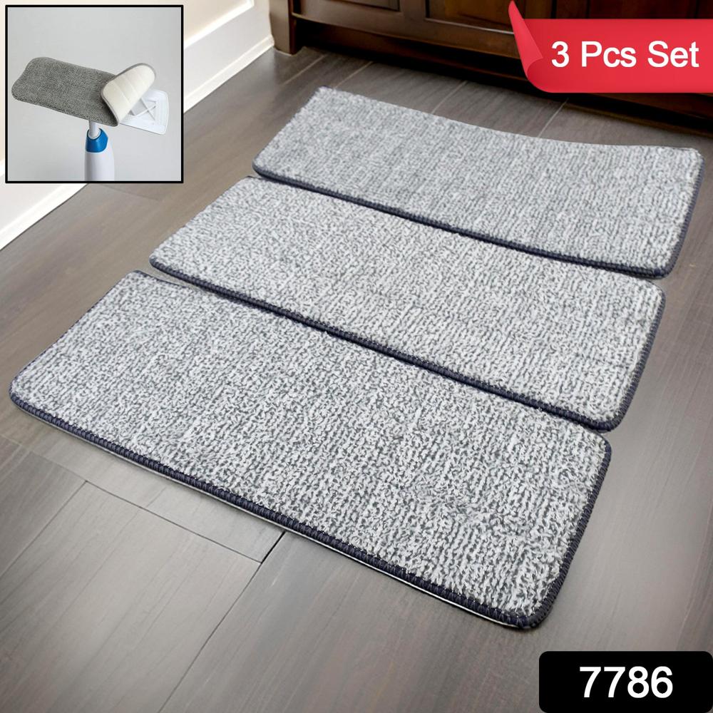 Microfiber Flat Mop Refill Pad For Dry And Wet Cleaning Of All Smooth (3 Pc Set) - Application: As Per Product Requirement