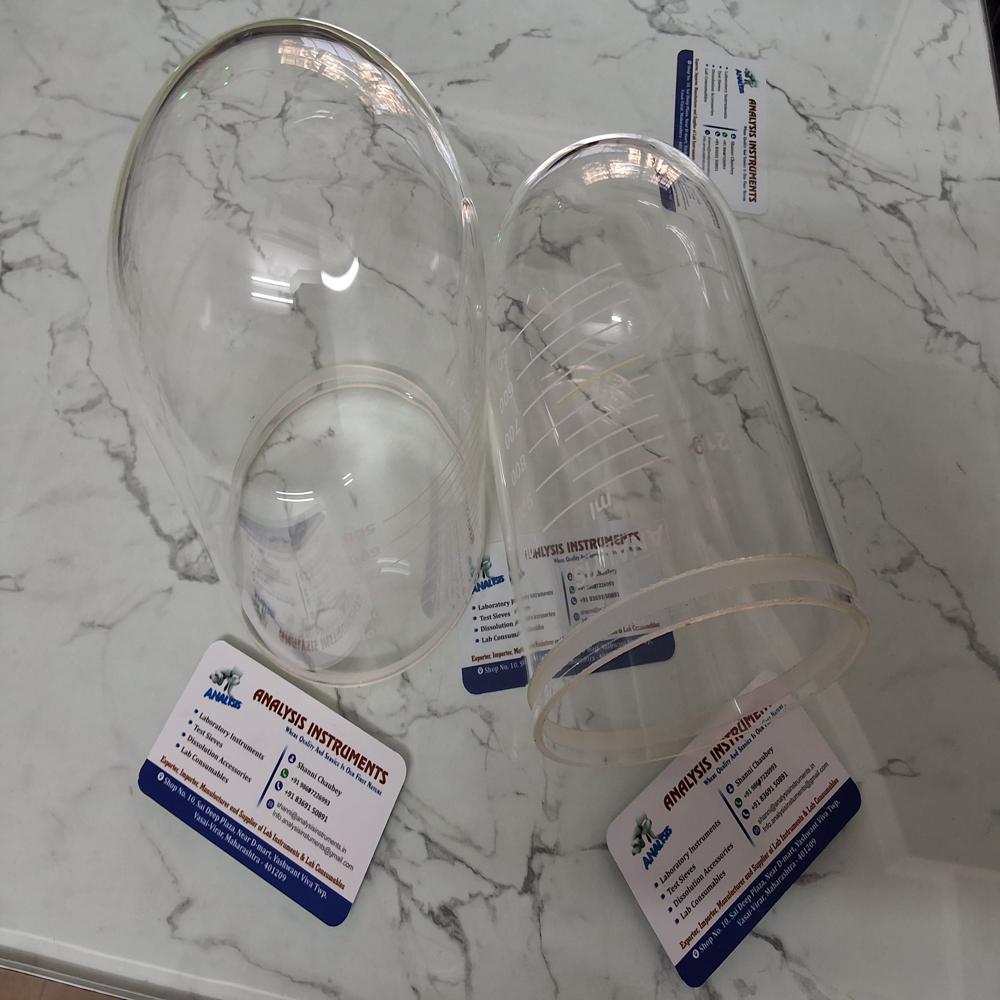 1000ml Clear glass vessel for Labindia With Ring