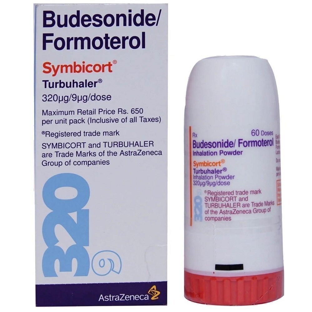 Symbicort 320Mcg/9Mcg Turbuhaler - Ingredients: Budesonide And Formoterol Fumarate Dihydrate