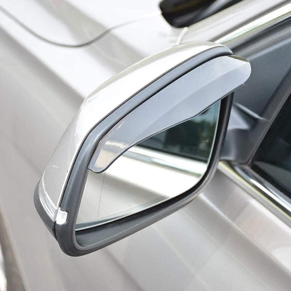 1 Pair Mirror Rain Protector Car Rearview Mirror Rain Blades Car Back Mirror Eyebrow Rain Cover Car Rearview Mirror Eyebrow Covers Flexible Protection Rainproof Decoration Accessories (2 Pcs Set) - Application: As Per Product Requirement
