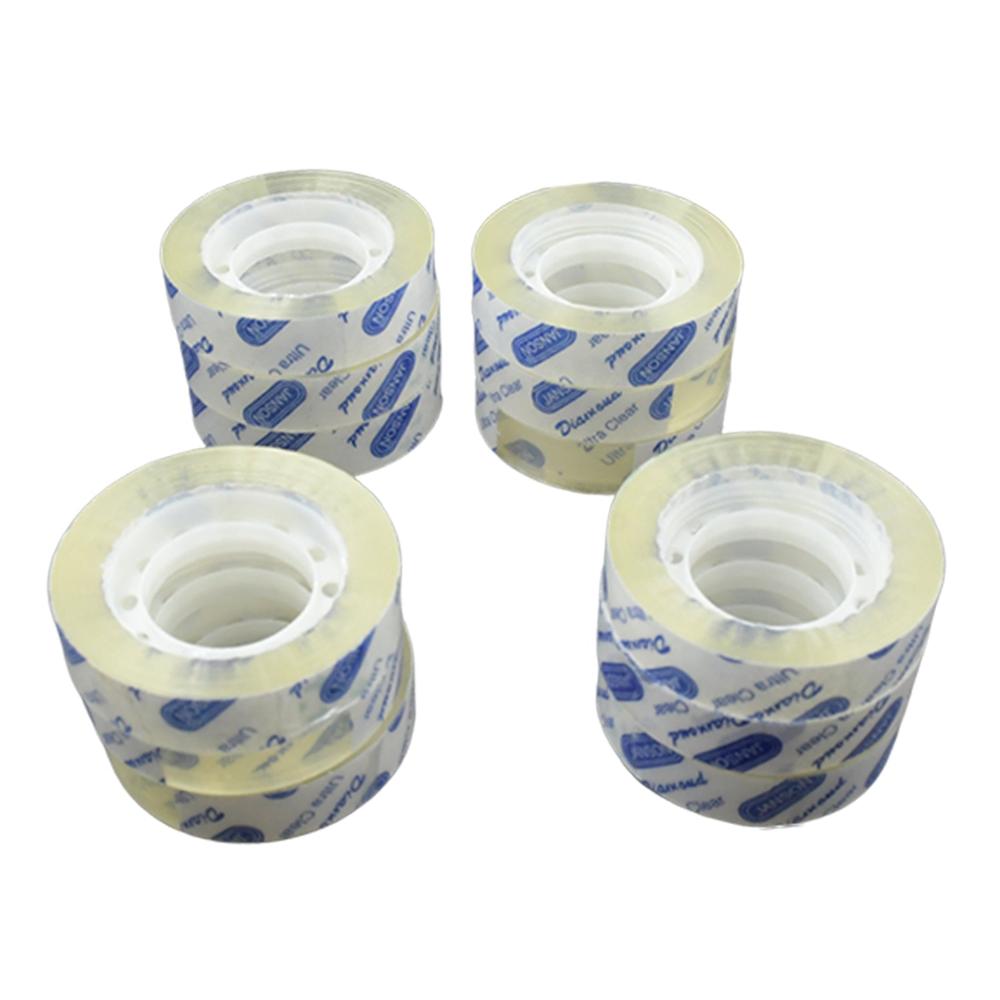 Transparent Tape Refills, Tape for Office, Home, School -1.2cm X 30 Meter Per Roll (12 Pc Set)