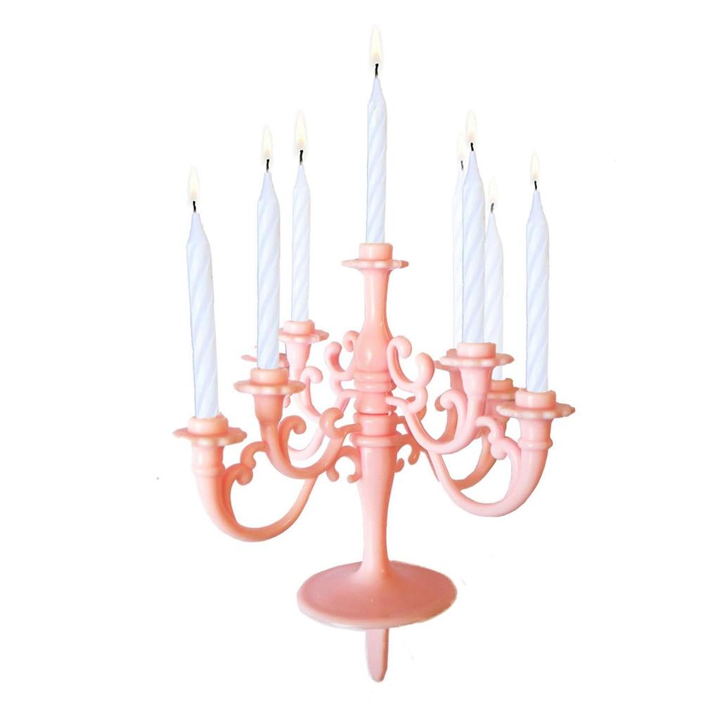 Luxury Birthday Candle Set Elegant Cake Toppers & Holders for Parties & Events