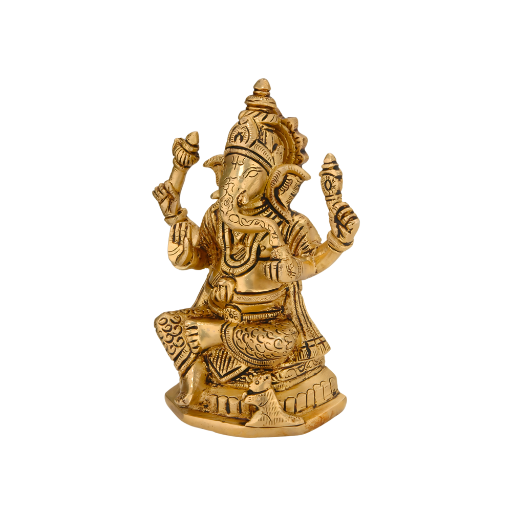 Brass Statue - Color: Golden