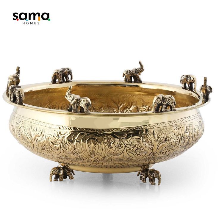 Brass Urli - Shape: Round / Traditional