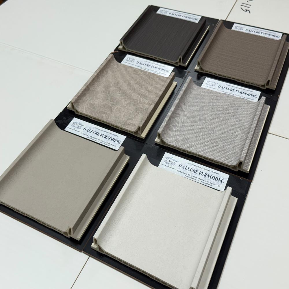 New Mould Wall And Ceiling Cladding For Interior Louver Panel Aesthetic Fabric Latest Design Megastar Designer Series Hdpc - Color: Multi