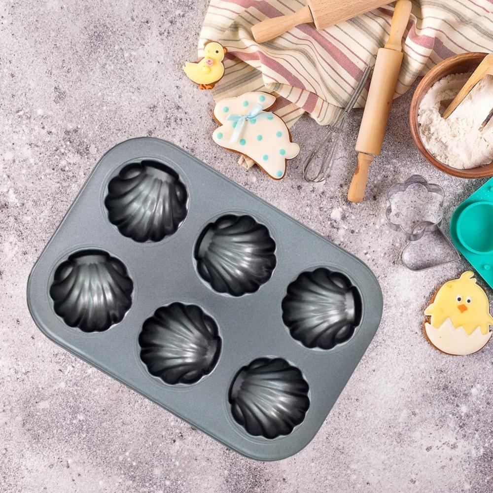 6 slot Non-Stick Muffins Cupcake Pancake Baking Molds
