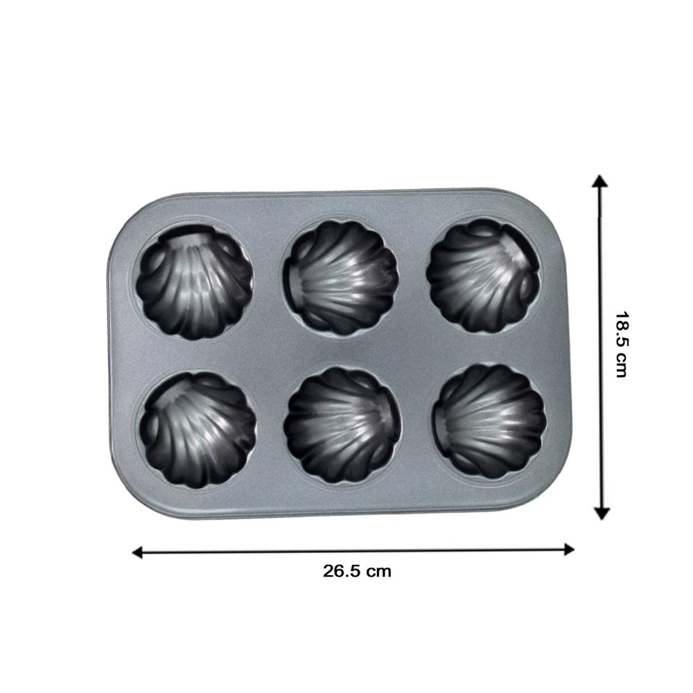 6 slot Non-Stick Muffins Cupcake Pancake Baking Molds