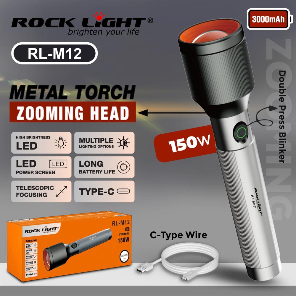ROCK LIGHT RL-M12 METAL TORCH