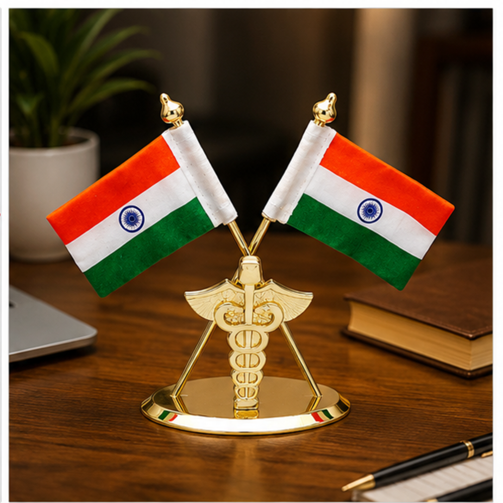 Medical Symbol Table Flag Stand