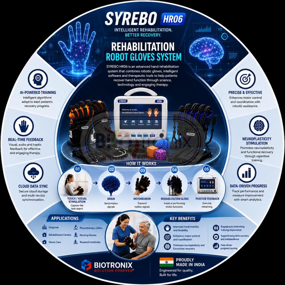 SYREBO C12 Finger Flexion Extension Training Glove