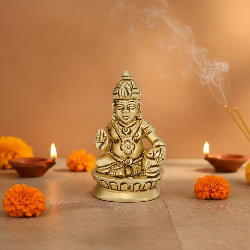 Brass Old Idol - Color: Golden