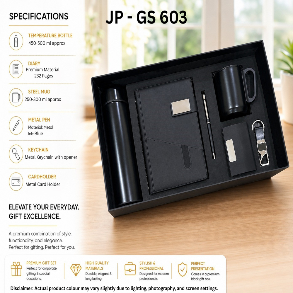 SR No-603 6 in 1 Leather Corporate Gifts Set