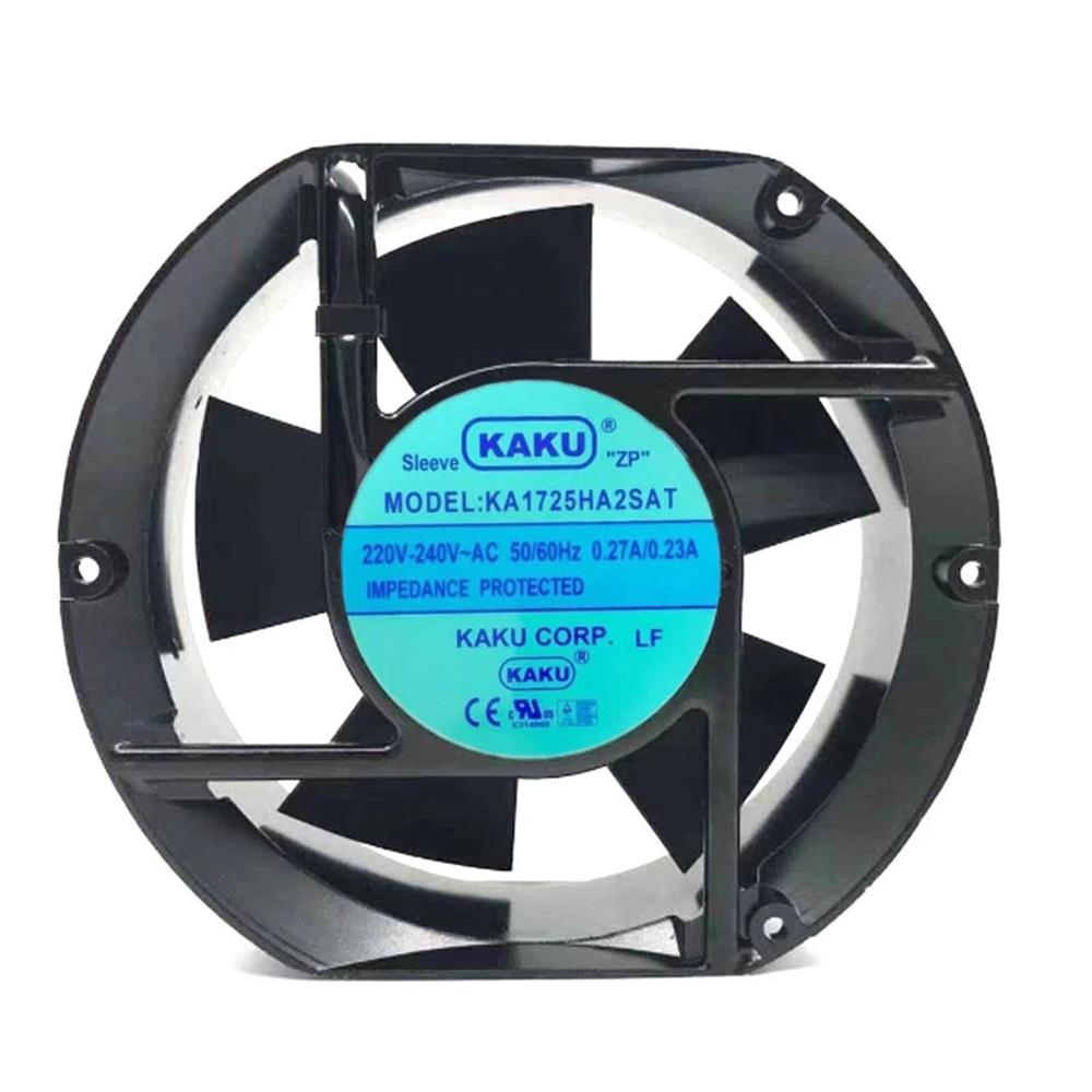 KAKU KA1725HA2SAT 220/240V AC 0.27/0.23A 17251mm Ball Bearing Industrial Axial Cooling Fan