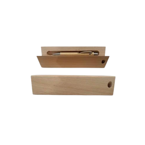 Wooden Triangle Box For Pen
