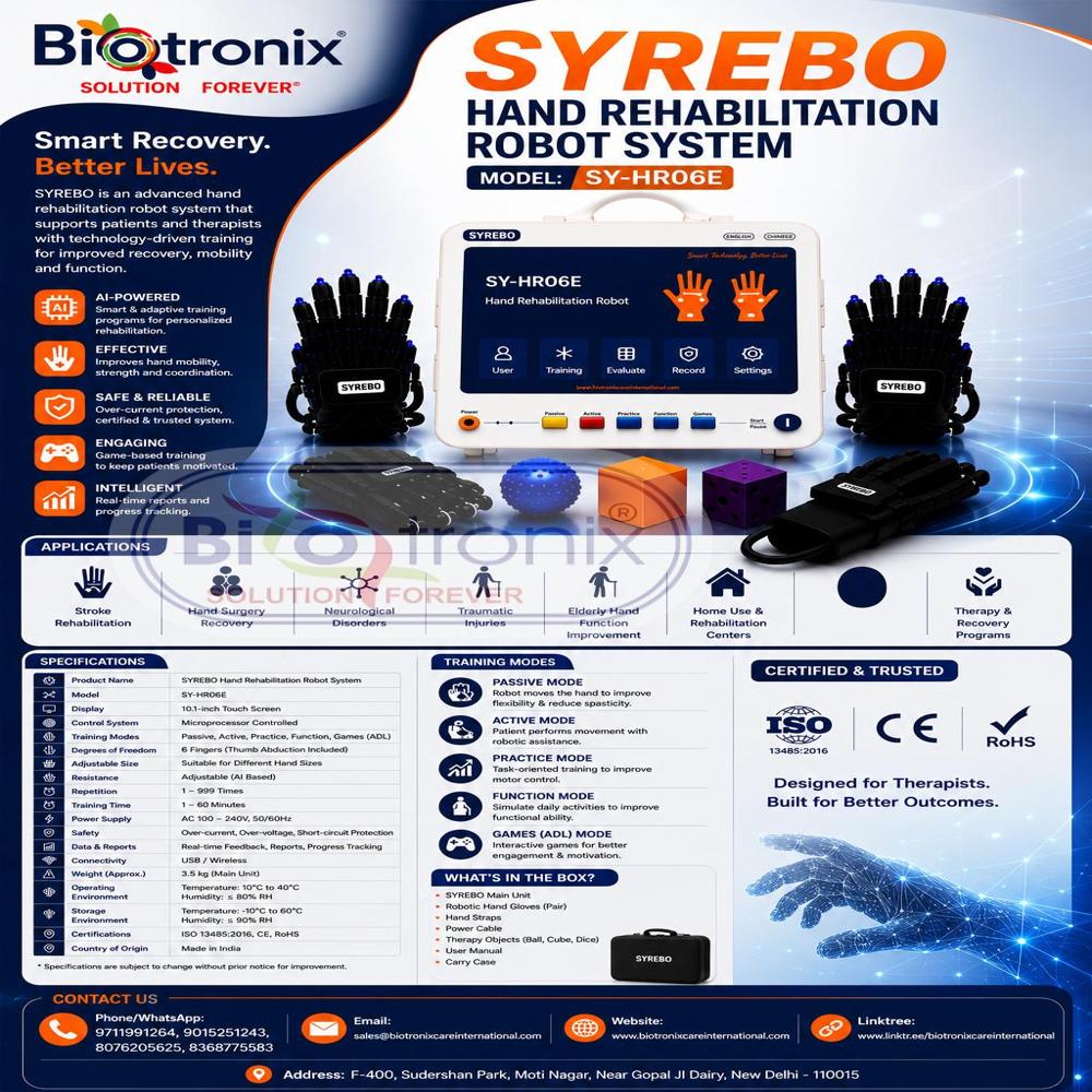 Advanced Hand Mobility Robotic Therapy Equipment
