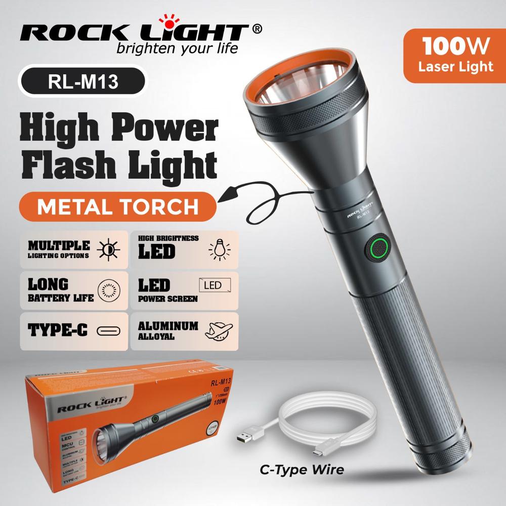 ROCK LIGHT RL-M13 METAL TORCH