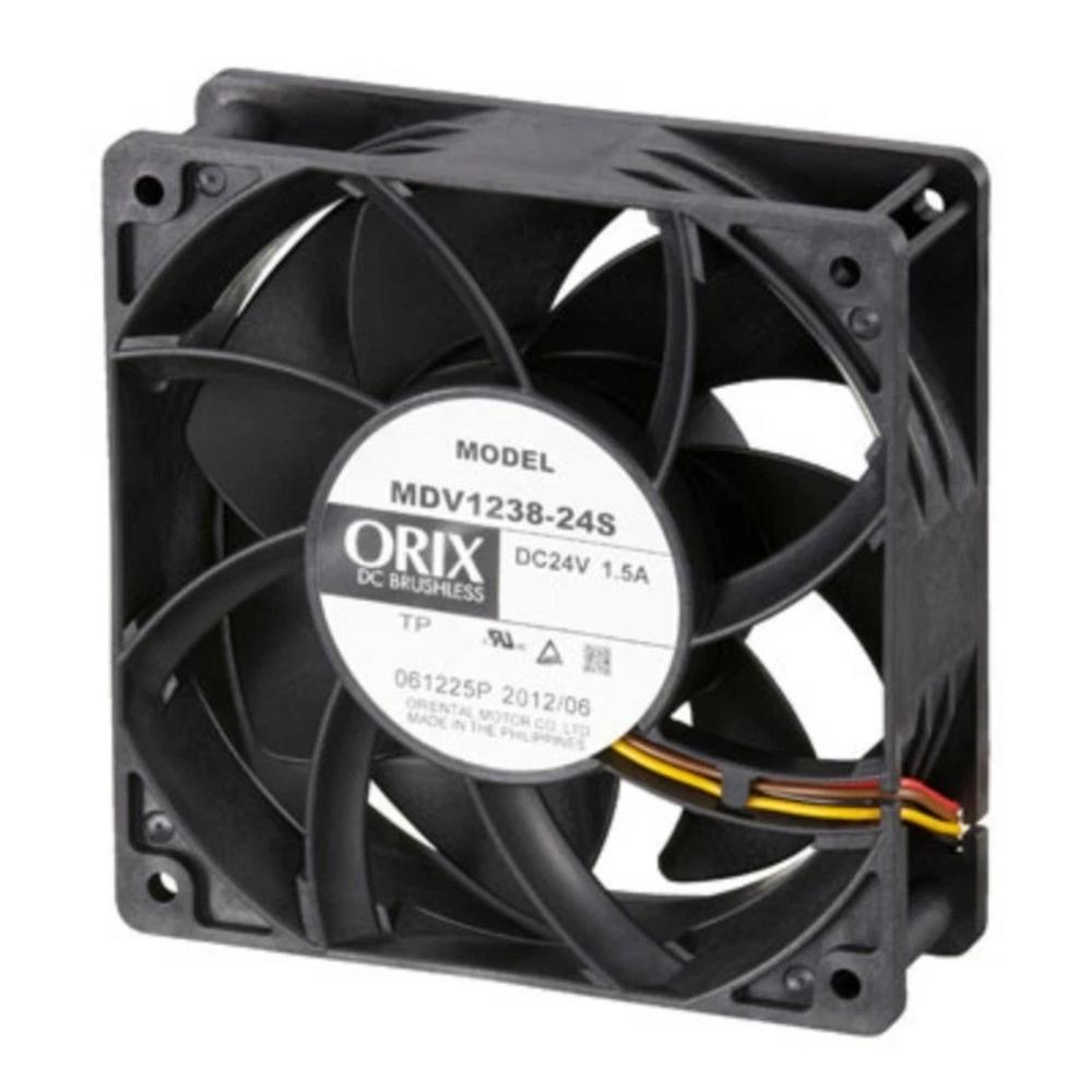 ORIX MDV1238-24S 24V DC 1.5A 12038mm Ball Bearing Industrial Axial Cooling Fan
