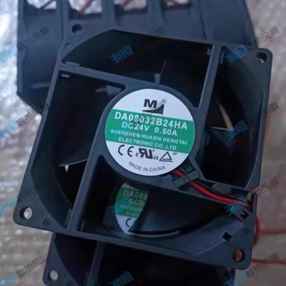 M DA08032B24HA 24V DC 0.50A 8032mm Ball Bearing Industrial Axial Cooling Fan
