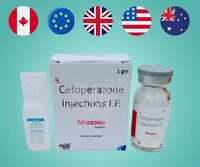 Miezone Cefoperazone Sodium 1000mg Injection - White Powder, Glass Vial With Sterile Water | Third-generation Cephalosporin, Iv/im Use, Broad-spectrum Antibacterial